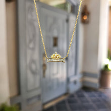 Load image into Gallery viewer, PREORDER Tiana Water Lily Crown Necklace

