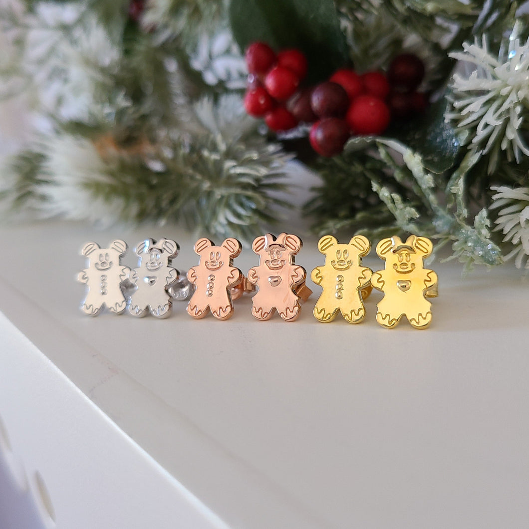 Gingerbread Mouse Earrings