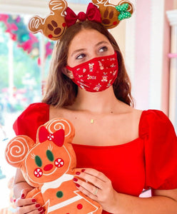 Gingerbread Mouse with Bow Necklace