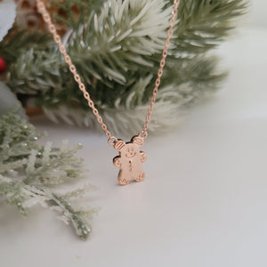 Gingerbread Mouse Necklace