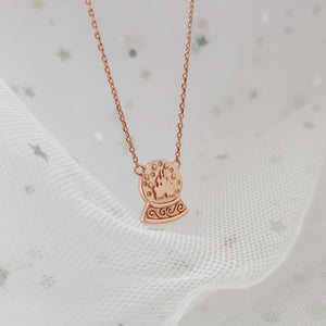 Snow Globe Castle Necklace