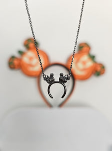Mickey Pumpkin Ears Necklace