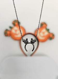 Pumpkin Ear Headband Necklace