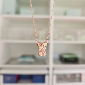 Mouse Snowman Necklace