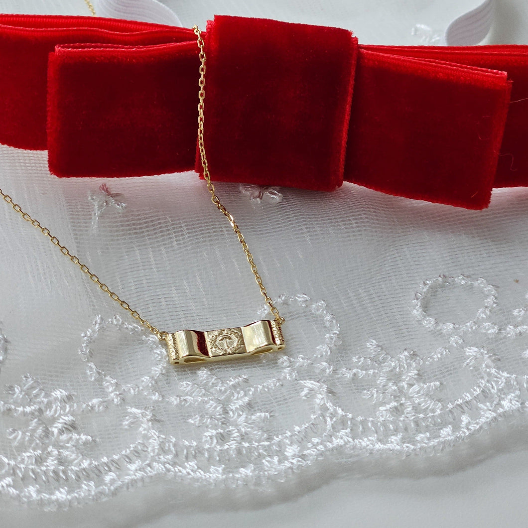 Practically Perfect Umbrella Bow Tie Necklace