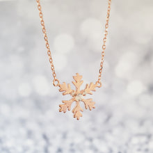 Load image into Gallery viewer, Crystal Snowflake Necklace
