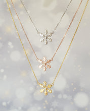 Load image into Gallery viewer, Crystal Snowflake Necklace
