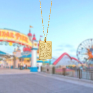 Adventure Park Map Necklace