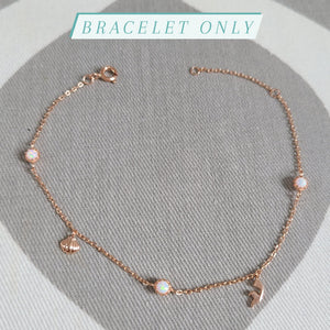 Thingamabobs Interchangeable Bracelet / Anklet with opals
