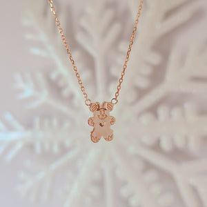 Gingerbread Minnie Necklace