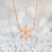 Load image into Gallery viewer, Snowflake Hidden Mickey Necklace
