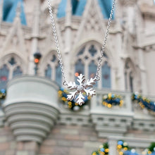 Load image into Gallery viewer, Snowflake Hidden Mickey Necklace
