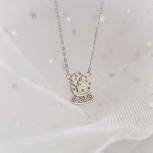 Snow Globe Castle Necklace